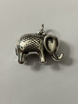 Sterling Silver 3D Elephant Pendant LARGE - $18.69