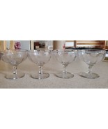 1940s Lot of 4 Vintage Dessert Bowls Sundae Fruit Cups Laurel Leaf Etche... - €25,93 EUR