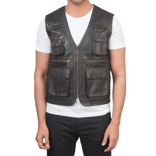 MENS HANDMADE HIGH QUALITY VEST, - $150.00