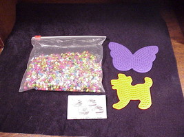 Perler Fuse Beads Butterfly and Dog Toy Children&#39;s Craft Set, with Instructions - £5.55 GBP