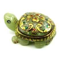 575Ct Natural Aventurine Carved Tortoise Art Work Sculpture - $47.50