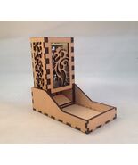 Dragon v6 Dice Tower &amp; Tray Glass Green Acrylic Window COMPACT DESIGN La... - $41.66 CAD