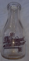  Davenport Milk Dealers Assn Davenport Iowa IA Quart Milk Bottle - £55.01 GBP