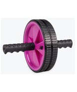 New Balance Ab Wheel Roller Fuchsia Lightweight Workout Exercise Fitness - £11.86 GBP