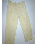 New NWT Designer Natori Light Yellow Pants Modal Womens M Lounge Pajama ... - £77.55 GBP
