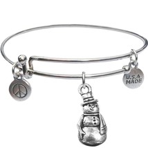 Bangle Bracelet and Snowman - USA Made - BBandJT150 - £7.83 GBP