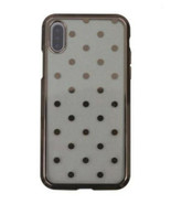 IPhone X onn ~ metallic dots case clear/pearl blush ~ Free Shipping! - $128.53 MXN