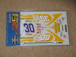 Slixx NASCAR 1639 30 AOL America Online Jeff Green Chevy Waterslide Decals 1/24 - $11.99