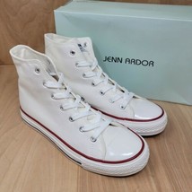 Jenn Ardor JA Sport Women&#39;s White Canvas High Top Sneakers Size 9.5 M - $25.87