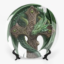Decorative Collector Plate  Green Dragon - 7&#39;&#39; - £14.36 GBP