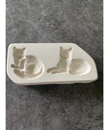 2 Laying Cats Open Pour Ann Original Ceramic Mold #AO302 - $3.50