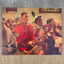 Canadian Mountie RCMP w/ Indians In Courthouse T N P Co. 23&quot; x 18&quot; - £22.85 GBP