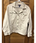 Vintage Ladies Duck Head Jeans Co. Beige Jacket Size 1X - £27.83 GBP