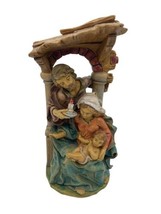 Vintage Nativity Scene Figurine Italy 140 Jesus Mary Joseph Statue Depose 8&quot; - £22.38 GBP