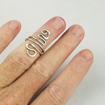 STERLING SILVER ladies ring  .925 size 5.5 adjustable Estate Sale - $32.99