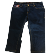 Coogi Capris Jeans Junior Size 11 12 American Flag Pockets - £27.52 GBP