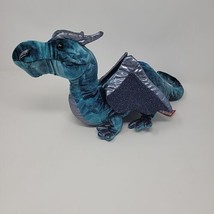 Douglas Cuddle Toys Dragon Plush Stuffed Blue 19&quot; Animal Dinosaur Toy - £9.54 GBP