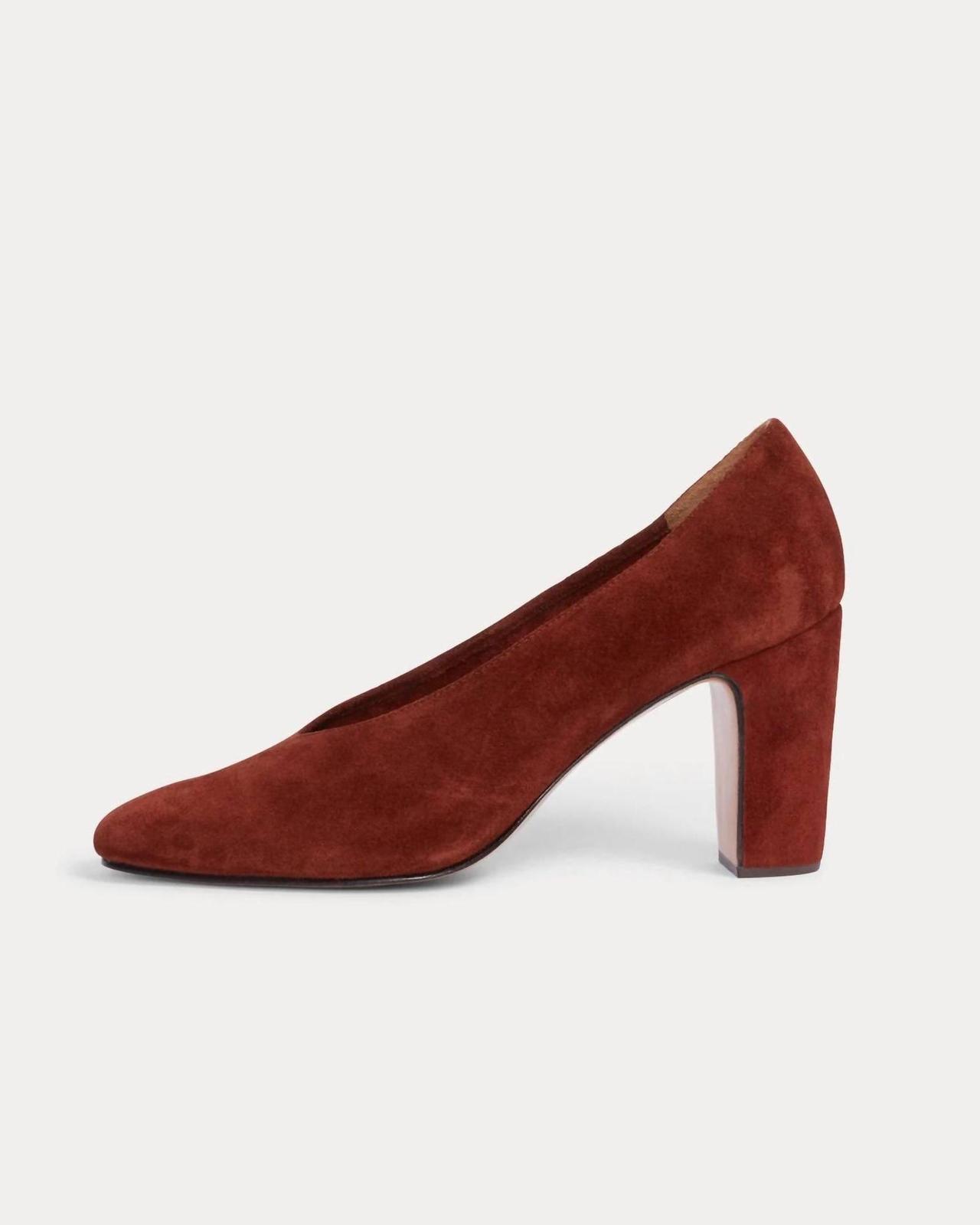 Rachel Comey Women&#39;s Chloris Suede Block Heel Whiskey - $203.00