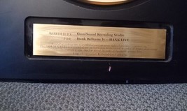 HANK WILLIAMS Jr. - HANK LIVE - VINTAGE ORIGINAL AMPEX GOLDEN REEL AWARD... - £1,173.39 GBP