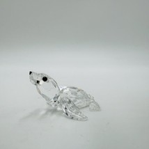 Swarovski Crystal Seal Figurine Clear Iridescent Austria Made Retired Vi... - $60.78