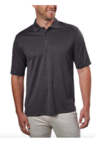 Nuevo Kirkland Hombre Gris Carbón Heather Rendimiento Polo Camisas Media... - $8.94