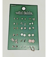 Wild Fable Nickel Free Earrings 17 pairs Butterfly Flower Heart Moon Bal... - £9.97 GBP