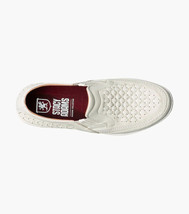 Stacy Adams Ithaca Moc Toe Slip On Shoes White 25656-100 image 5