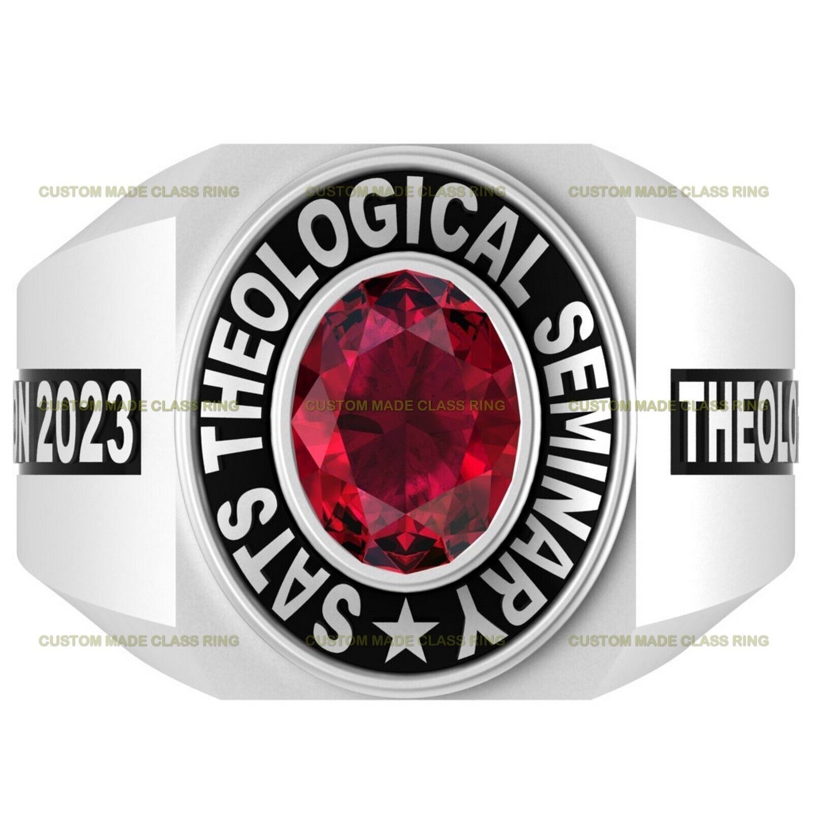 Primary image for Men School Class Ring Customized the Great High School College Graduation Ring