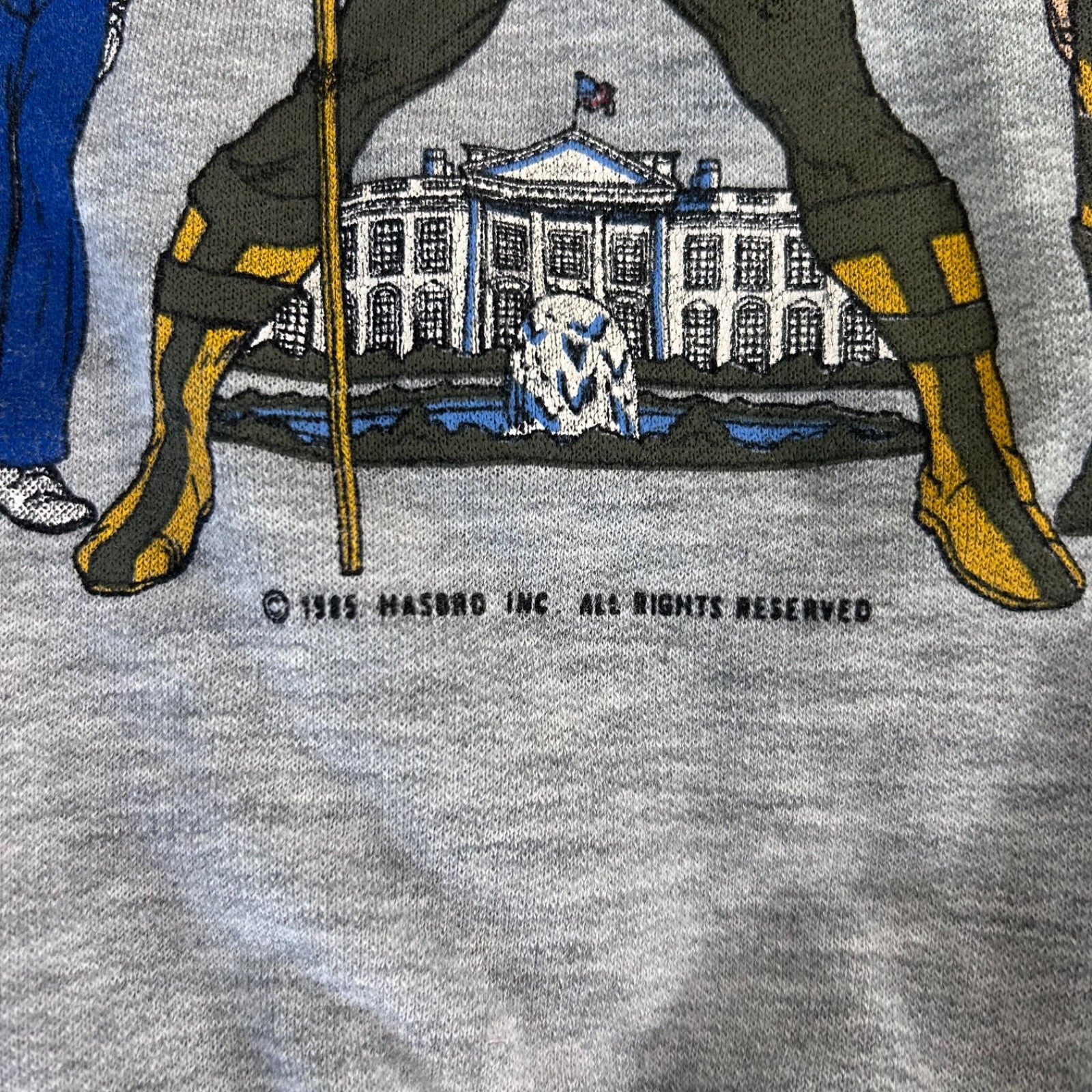 Vtg 1985 G.I Joe Military Hasbro crewneck flag Whitehouse Hasbro kids youth 8 Item image 2