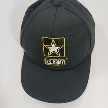 US Army Men's Back Strap Black Baseball Cap Hat One Size Fits All Made In USA image 11