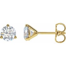 Authenticity Guarantee 
14k Yellow Gold 1 1/4 Carat F VS1 Lab Grown 3 Prong D... - £1,138.32 GBP