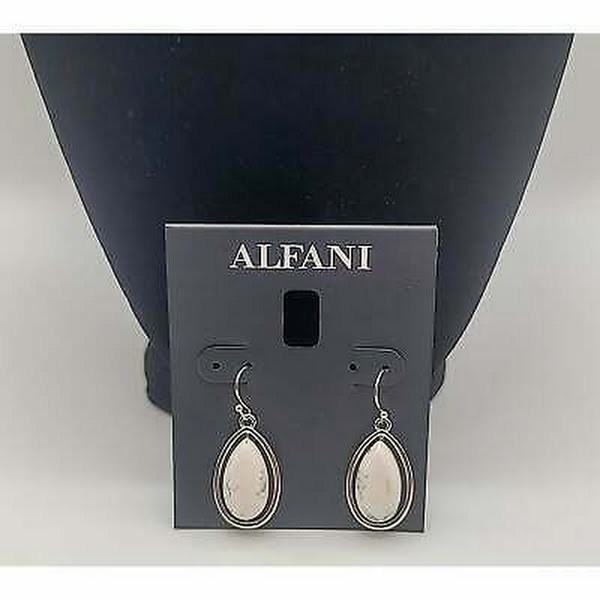 Primary image for Alfani Women's Silver-Tone Stone Teardrop Drop Earrings