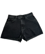 NEW Topshop denim a-line mom shorts in washed black size 8 US - £11.62 GBP