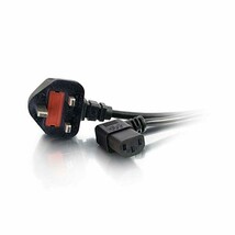 C2G 5m 18 AWG UK 90 degree Power Cord (IEC320C13R to BS 1363)  - $24.00