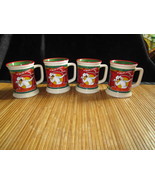 4 3D Polar Express Green Hot Chocolate Raised Embossed Waiter Server Cof... - €48,11 EUR