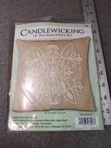 Design Works &quot;Symmetry&quot; Candlewicking Kit 14 Pre-Sewn Pillow Kit With Zipper NIP - £11.58 GBP
