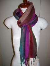 Light Scarf, shawl made of  babyalpaca wool and silk - £65.46 GBP