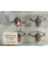 bed bath beyond Set Of 4 Acorn Napkins Rings. 4 Aros Para Servilleta/Brass - $40.58 CAD