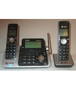 AT&amp;T Two Handset Answering System Dect 6.0 Digital CL83201 Base 2 Phone ... - £30.18 GBP