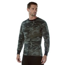Long Sleeve Shirt Black Camo Tactical Military Hunting Rothco Tee Sizes ... - $19.79+