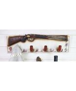 20&quot;L Rustic Western Country Shotgun With 4 Ammo Bullet Wall Hooks Wooden... - €31,76 EUR