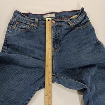 Levi's 512 Perfectly Slimming Women's Blue Denim Cropped Jeans Size 8 (28×21) image 7