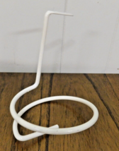 LoT 4 - MCM Curtain Hold Back Metal Tie Arm Hook Loop Holder WHITE - $29.69