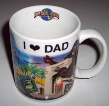 &quot;I LOVE DAD&quot; Universal studios Paraglazed Porcelain White Coffee Mug by LINYI - £17.67 GBP