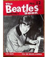 The Beatles Monthly Magazine Book No 12 July 1964 Vintage - $21.87 CAD