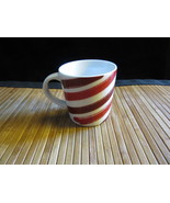 2014 Starbucks Holiday Red Striped Coffee Mug Tea Cup Demitasse Mini 3 oz - $9.99