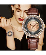 LIGE Luxury Womens Waterproof Leather Quartz Watch - $84.01 CAD+