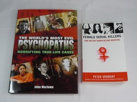 Lot of 2 Books - The World&#39;s Most Evil Psychopaths and Female Serial Kil... - €10,34 EUR