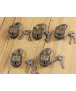 5 New York Insane Asylum Cast Iron Working Locks Keys Rusty  SMALL SIZE ... - €32,12 EUR