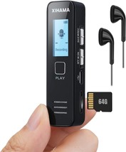 64GB Mini Voice Recorder Digtal Voice Recorder Spy Hidden Pocket Tape Recorder w - $57.41